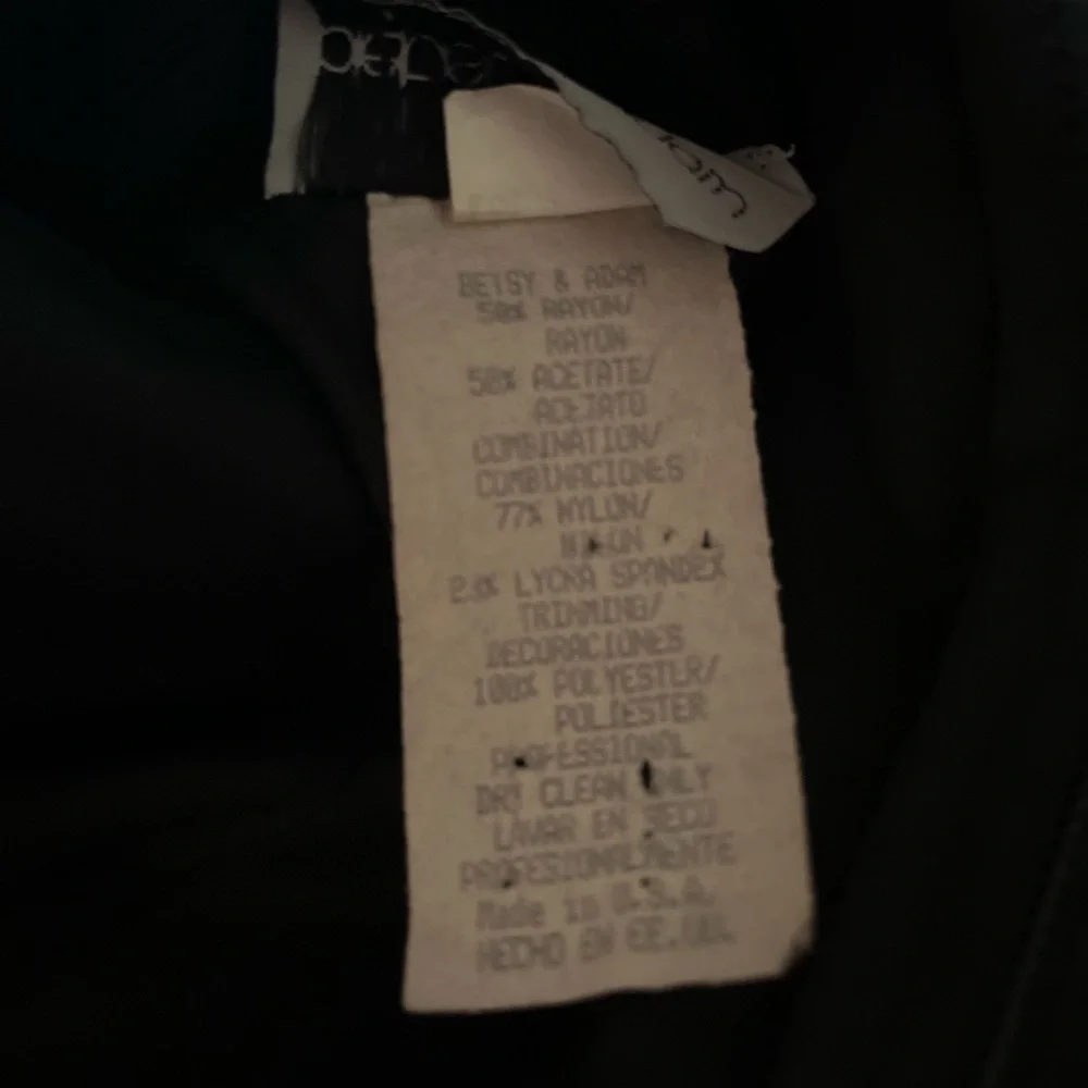 90'S  Classic elegant evening black top sheer with satin look detail blouse - Picture 10 of 10